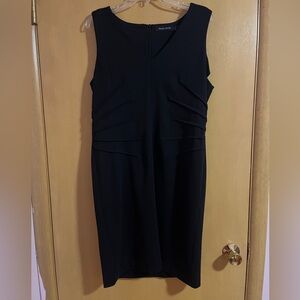 Ivanka Trump sleeveless sheath Black Midi Dress